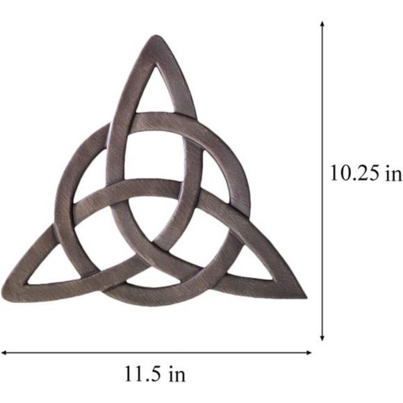 Outlet Resin Celtic Trinity Knot WallArt for Home Decoration,Religious Communion - Picture 2 of 6